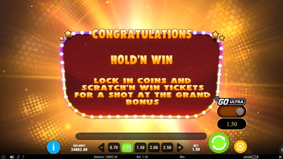 Vovó aventureira em um cenário de Las Vegas neon no slot Granny’s Wild